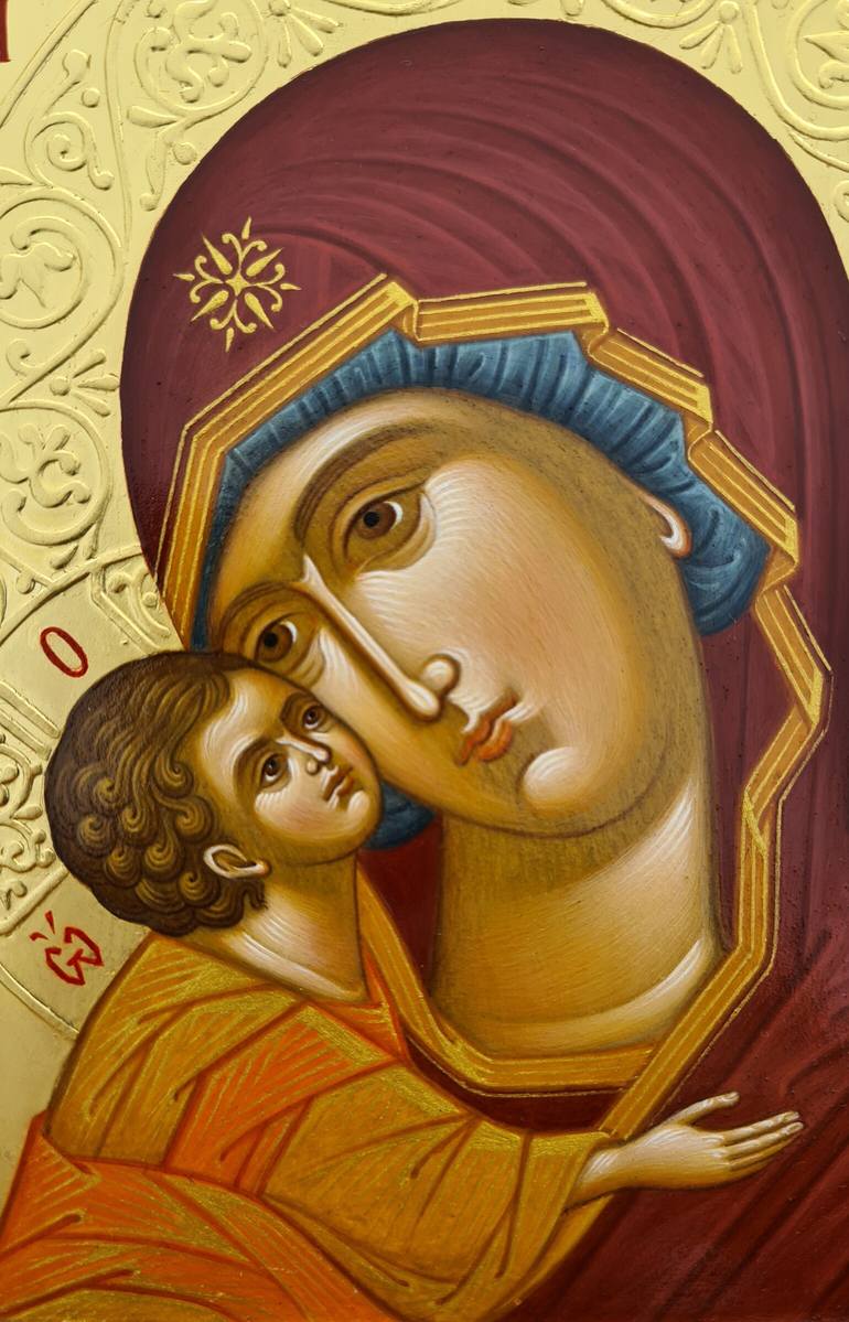 Original Symbolism Religion Painting by Anna Prokopenko