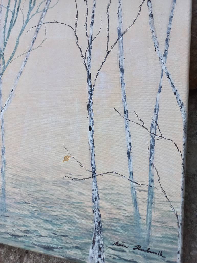 Original Minimalism Nature Painting by Masa Hribernik