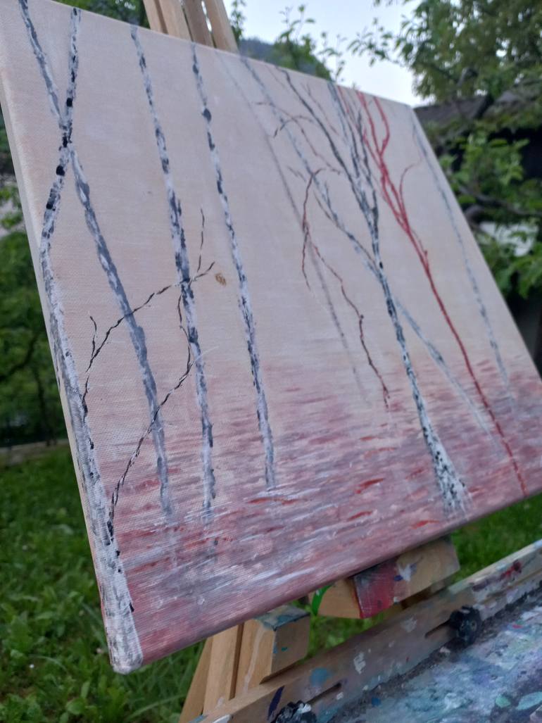 Original Impressionism Nature Painting by Masa Hribernik