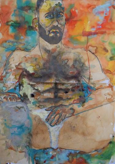 Print of Figurative Men Paintings by Bashar Ali