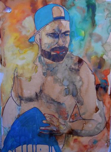 Print of Figurative Men Paintings by Bashar Ali