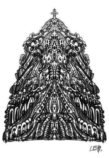 Original Black & White Abstract Drawings by Lee Tae Hyun