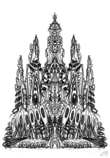 Original Futurism Abstract Drawings by Lee Tae Hyun