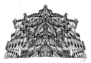 Original Black & White Abstract Drawings by Lee Tae Hyun