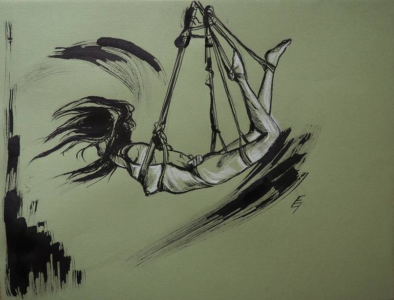 Shibari scene Drawing by Eva Genoveva Saatchi Art