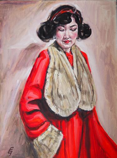 Original Art Deco Fashion Paintings by Eva Genoveva