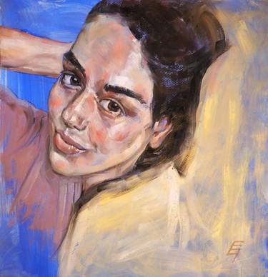 Original Portraiture Women Paintings by Eva Genoveva