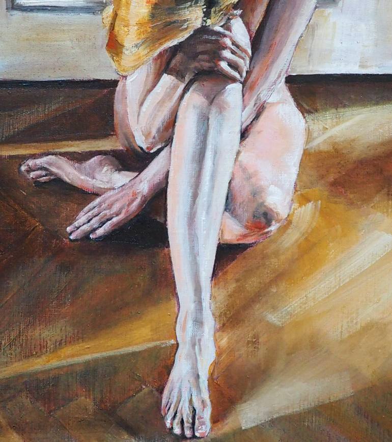 Original Figurative Nude Painting by Eva Genoveva