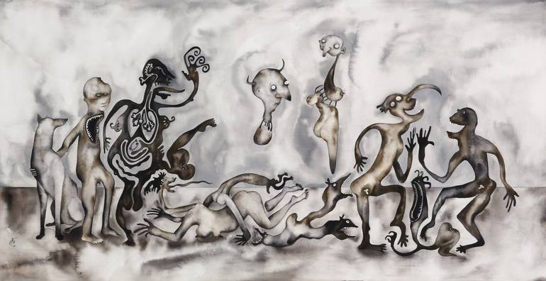 Original Contemporary Fantasy Paintings by Bijan Karamad