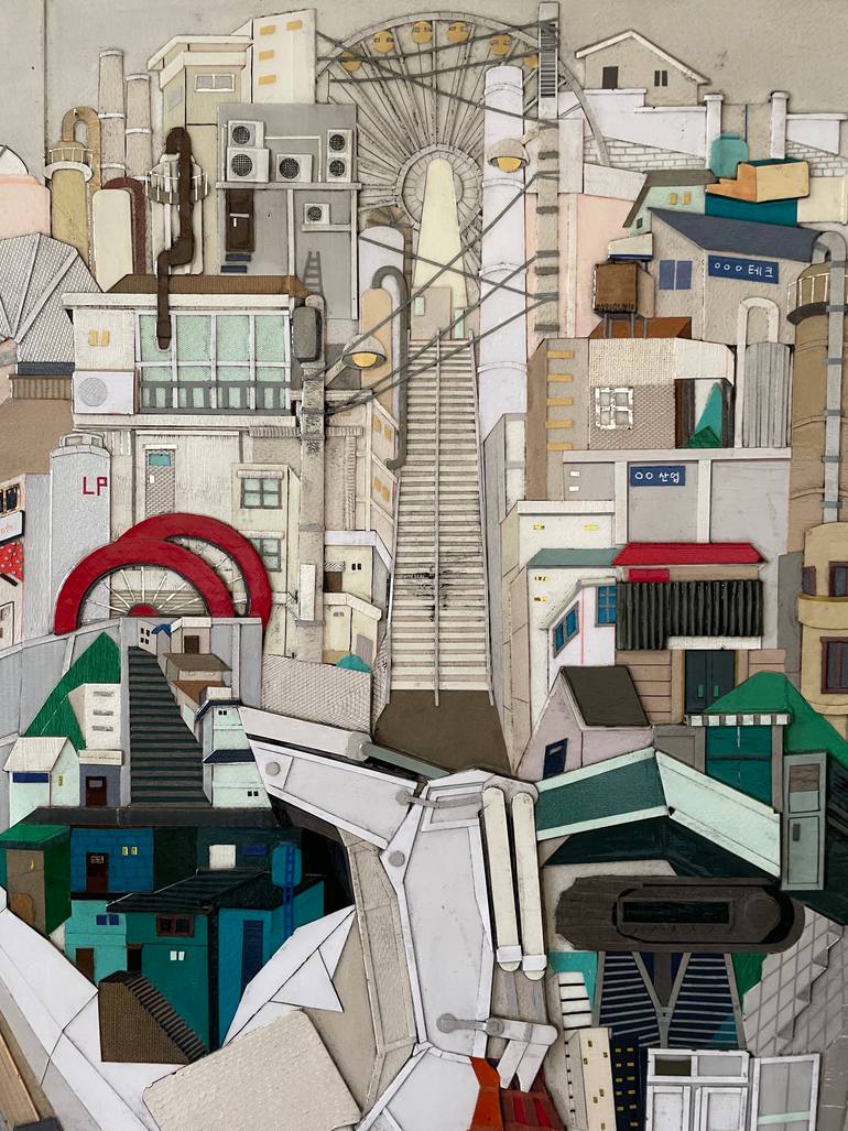 Original Contemporary Fantasy Mixed Media by Mijin Jung