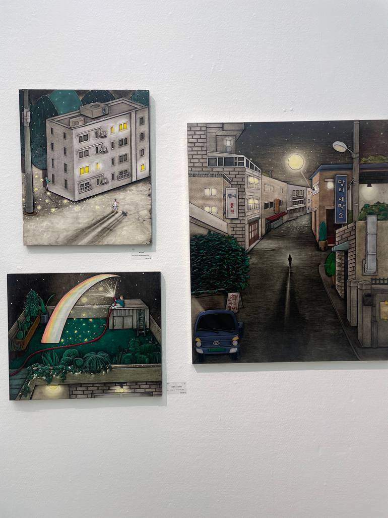 Original Contemporary Fantasy Mixed Media by Mijin Jung