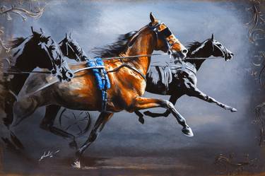 Print of Fine Art Horse Paintings by Nadina Ironia