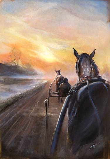 Original Fine Art Horse Paintings by Nadina Ironia
