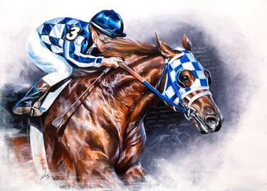 Print of Horse Paintings by Nadina Ironia