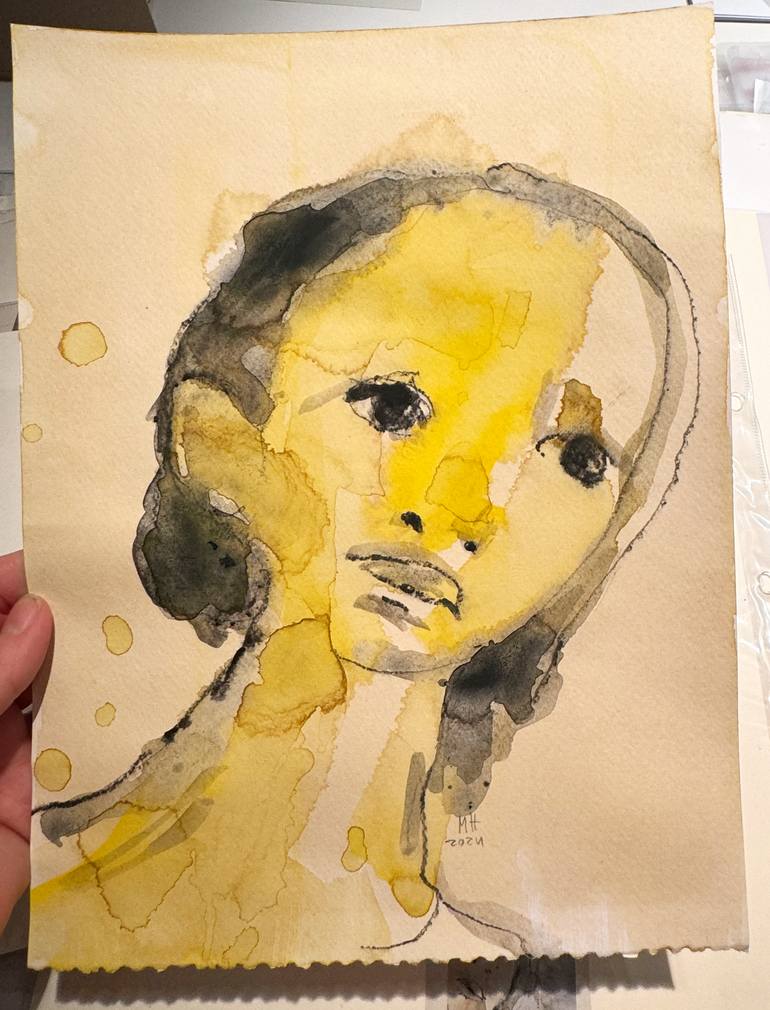 Original Figurative Women Painting by Marion Heine