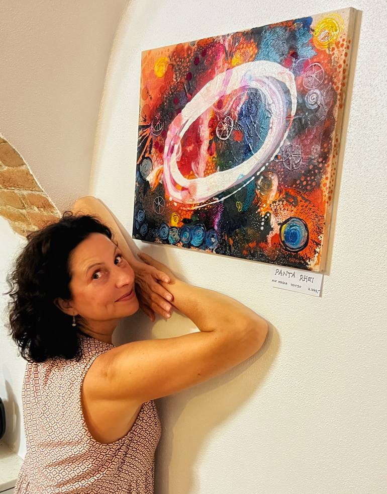 Original Art Deco Abstract Painting by Jana Raymi