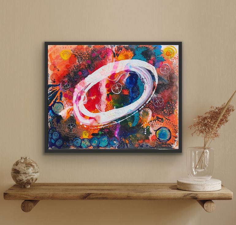 Original Art Deco Abstract Painting by Jana Raymi