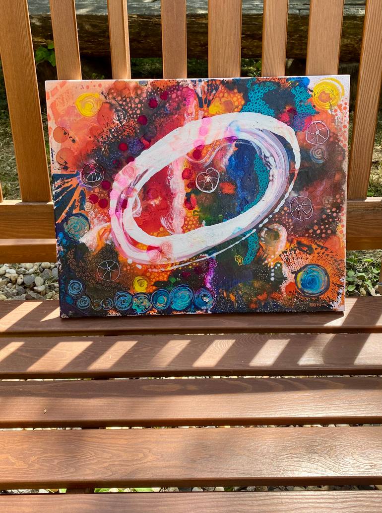 Original Art Deco Abstract Painting by Jana Raymi