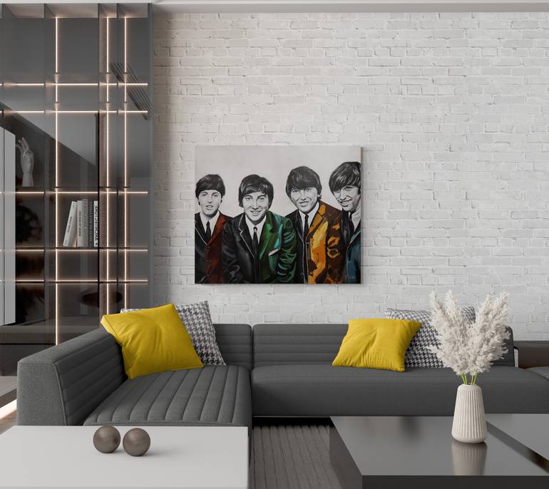 Original Black & White Performing Arts Painting by Marie-Josee Bilodeau