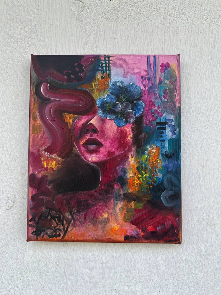 Original Abstract Women Painting by Tharukshika Kumari