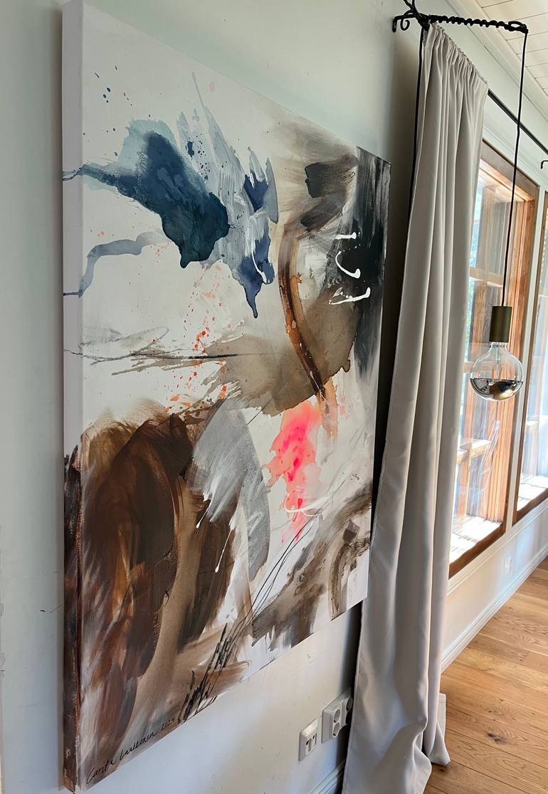 Original Abstract Expressionism Abstract Painting by Carita Laukkonen