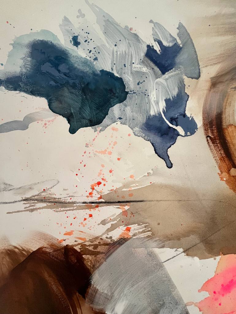 Original Abstract Expressionism Abstract Painting by Carita Laukkonen