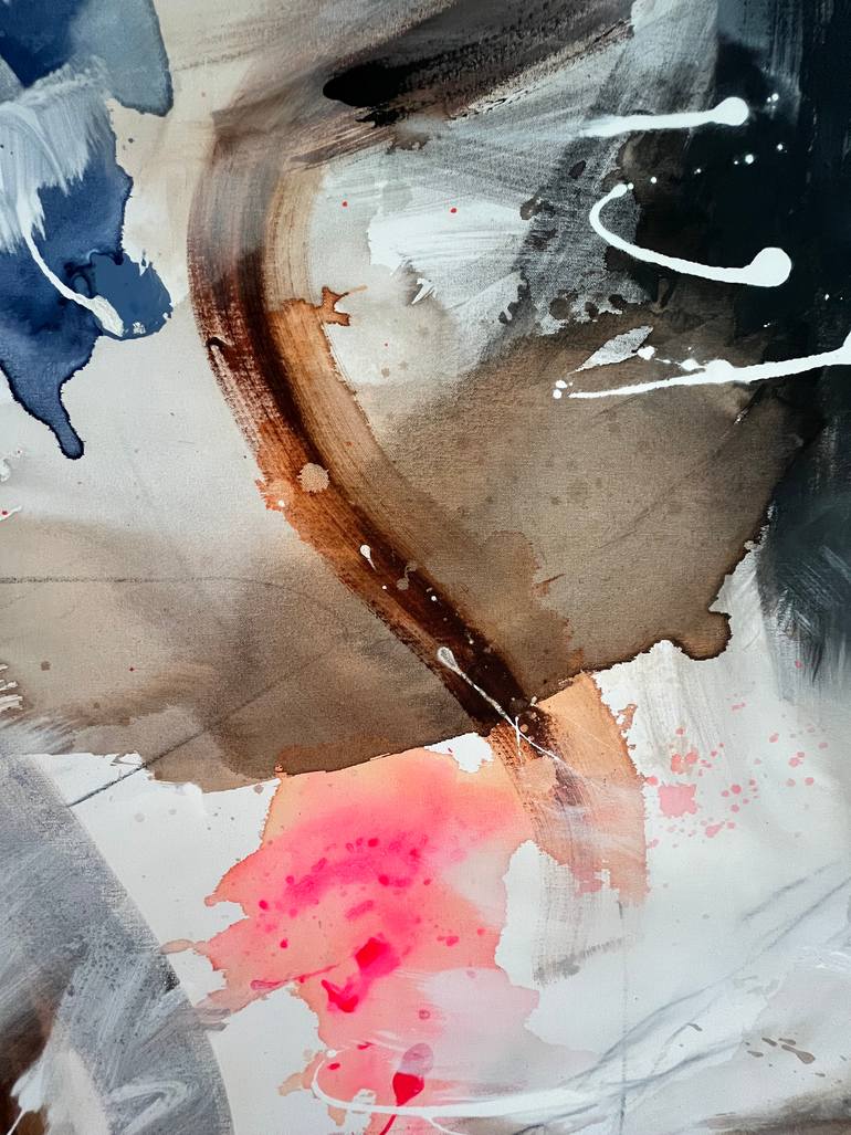 Original Abstract Expressionism Abstract Painting by Carita Laukkonen