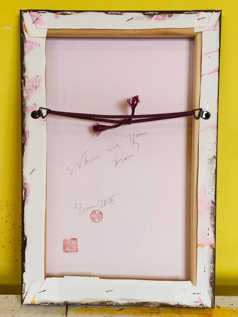 Original Dada Calligraphy Painting by Dean Brink