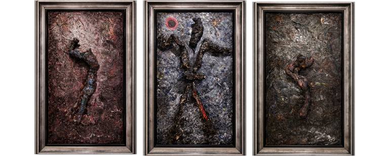 Original Expressionism People Painting by Steeve Grangier