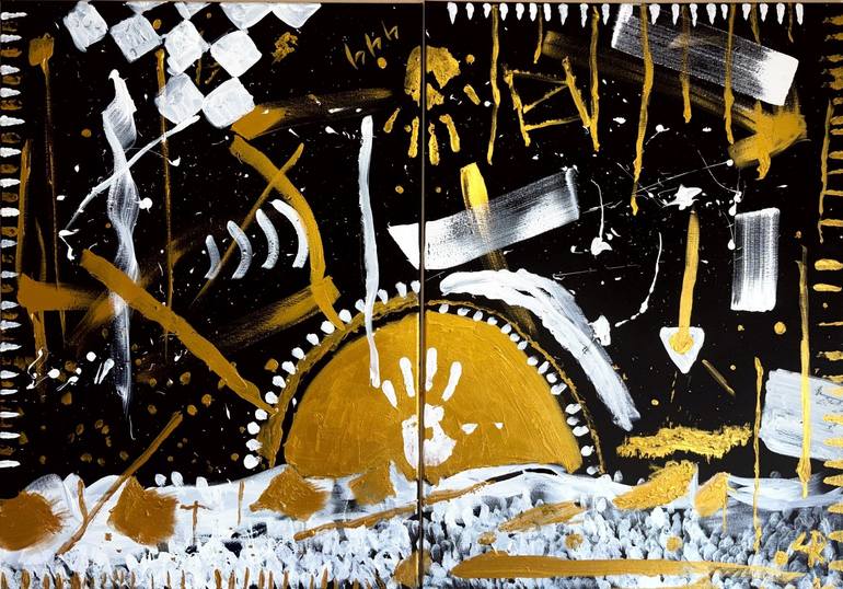 Original Abstract Paintings by Leroy Rolle