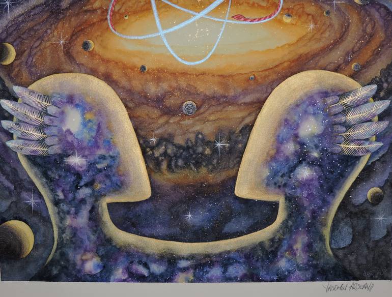 Original Surrealism Fantasy Painting by Yasemin Arslan