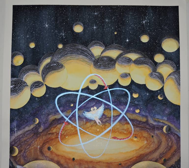 Original Surrealism Fantasy Painting by Yasemin Arslan