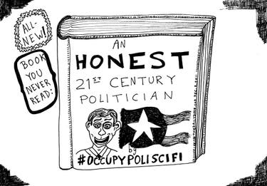 Original Pop Art Political Drawing by Yasha Harari