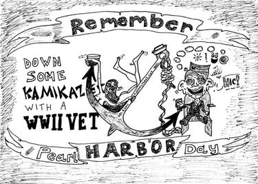 Original Pop Art Humor Drawing by Yasha Harari