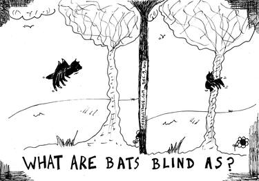 what are bats blind as cartoon thumb