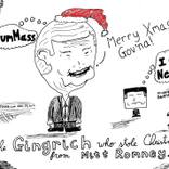 The Gingrich who Stole Christmas cartoon by Yasha Harari