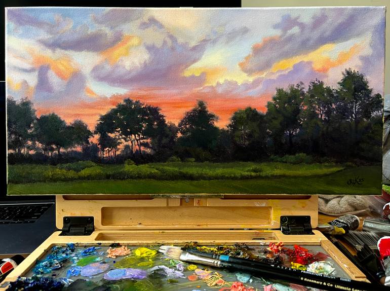 Original Impressionism Landscape Painting by Stacy Kelley