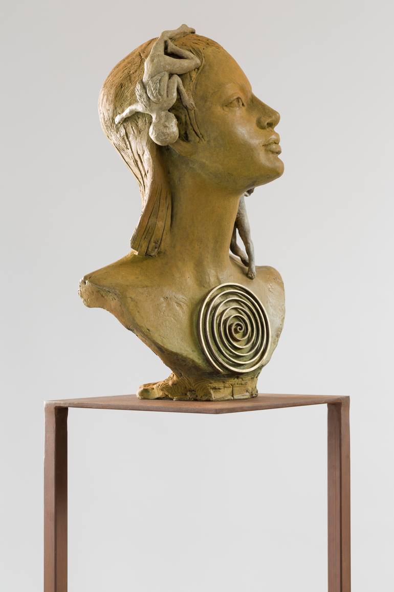 Original Contemporary Fantasy Sculpture by Magdalena F Merino