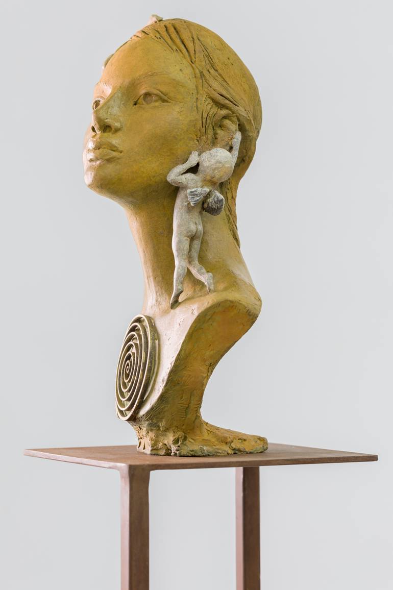 Original Contemporary Fantasy Sculpture by Magdalena F Merino