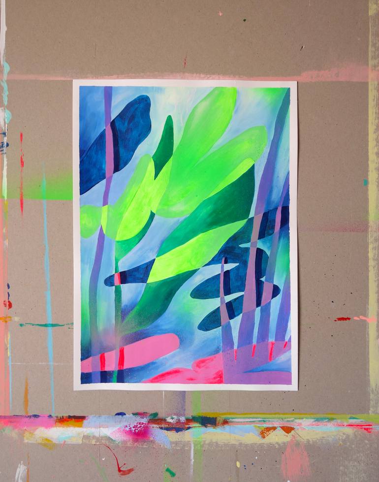 Original Abstract Painting by Perrine Honore