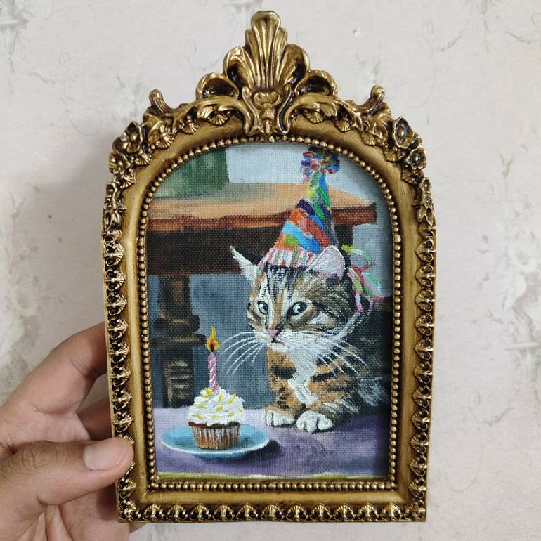 Original Abstract Animal Painting by Yusuf Ucar