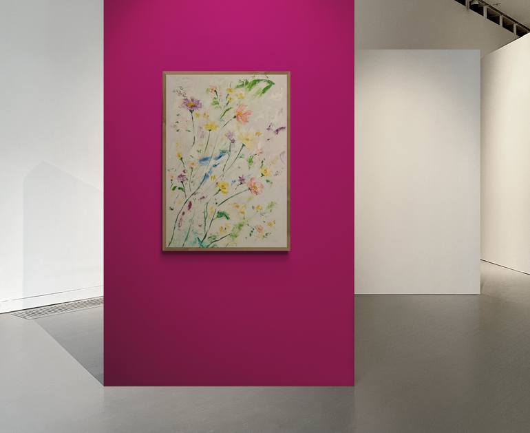 Original Abstract Floral Painting by Dasha Jan