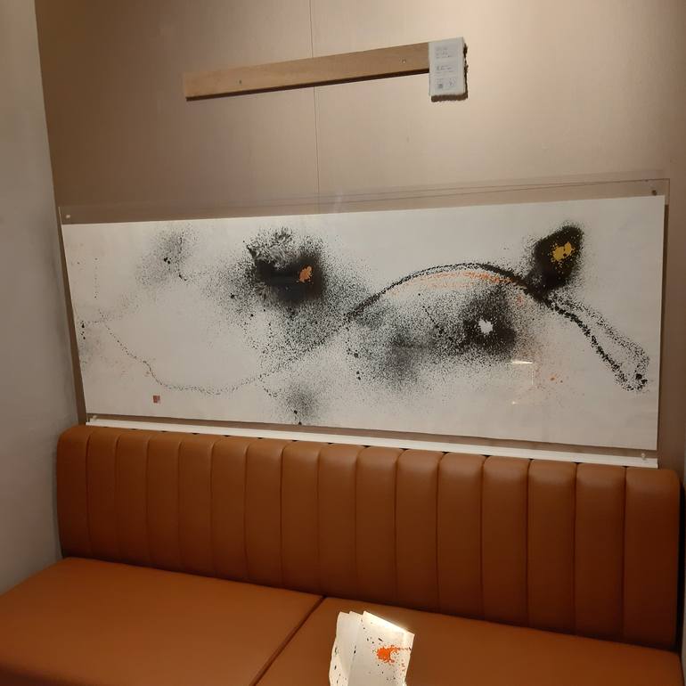 Original Abstract Expressionism Abstract Painting by Roy Taki