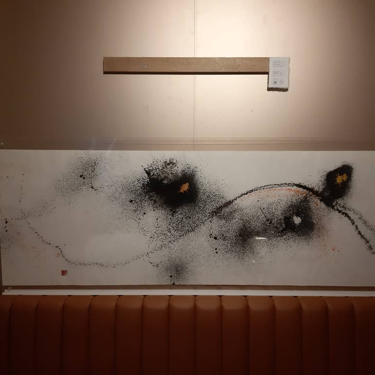Original Abstract Expressionism Abstract Painting by Roy Taki