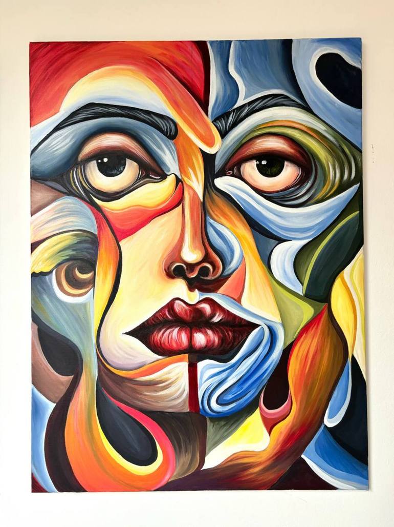 Original Abstract Expressionism Abstract Painting by Margo Nacai