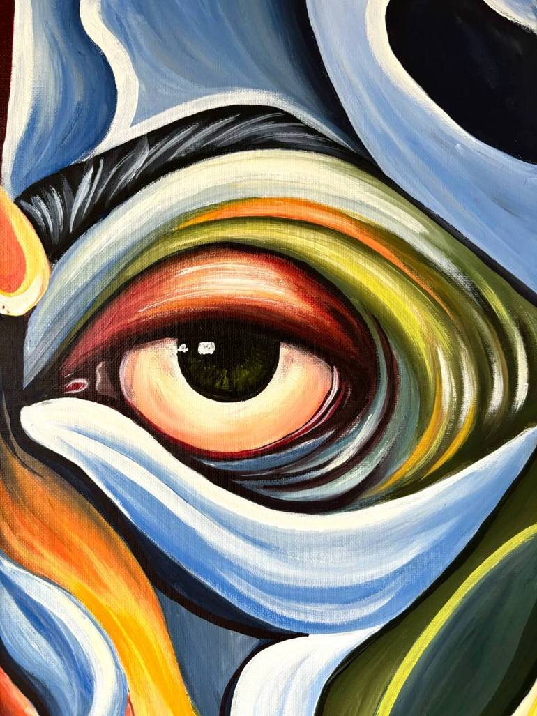 Original Abstract Expressionism Abstract Painting by Margo Nacai