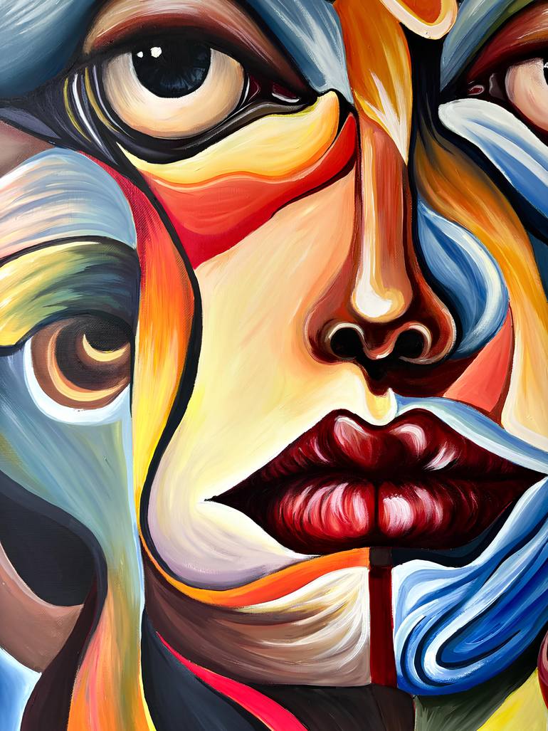 Original Abstract Expressionism Abstract Painting by Margo Nacai