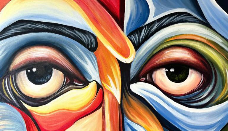 Original Abstract Expressionism Abstract Painting by Margo Nacai