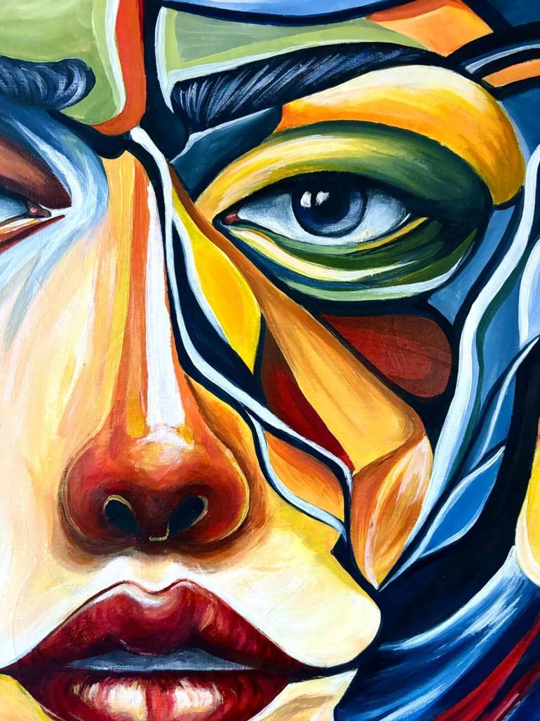 Original Abstract Expressionism Abstract Painting by Margo Nacai