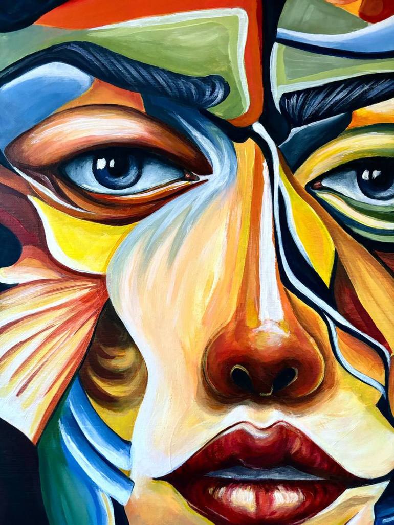 Original Abstract Expressionism Abstract Painting by Margo Nacai